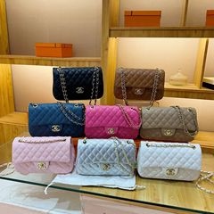 欧美小香风迷你小方包跨境亚马逊翻盖单肩斜款包女外贸菱格链条包