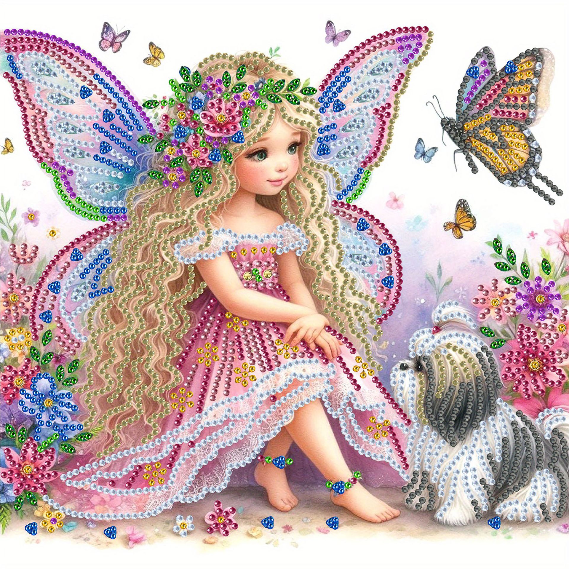 Pintura de diamantes DIY hecha a mano, diosa de la estrella y la luna, diamantes en forma de 5D, conjunto de pintura artística 30 * 30cm, decoración transfronteriza exclusiva