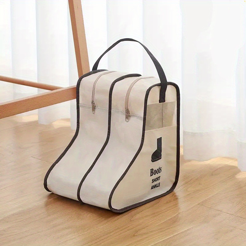 Shoe storage bag, boot bag, travel shoe bag, home boot storage bag, shoe storage bag, visible dustproof long and short boot cover_voghion.com