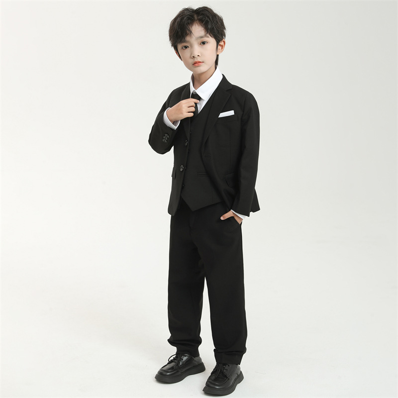 Festliche Kinderanzüge für Jungen, Outfits für Klavierauftritte im Frühling und Herbst, elegante Moderatorenkleidung, Blumenmädchenkleider für Hochzeiten_voghion.com