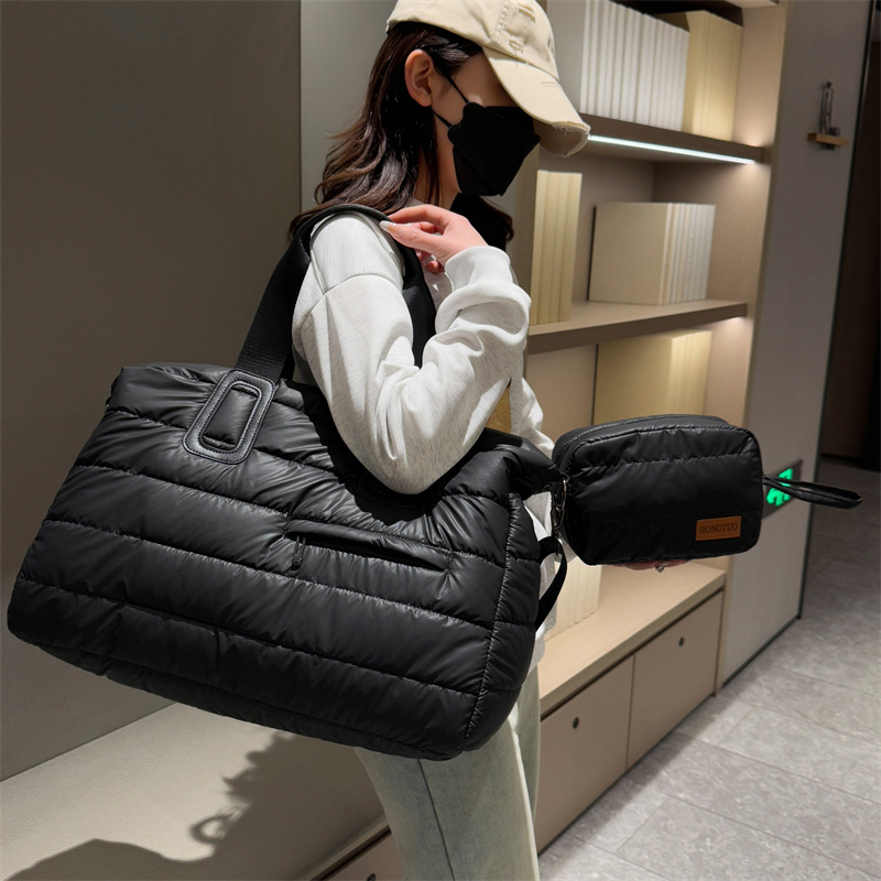 Simple, ocio, gran capacidad, viaje de corta distancia a la escuela, bolsa de equipaje de mano con bolsa de almacenamiento de diseño de bolsa pequeña