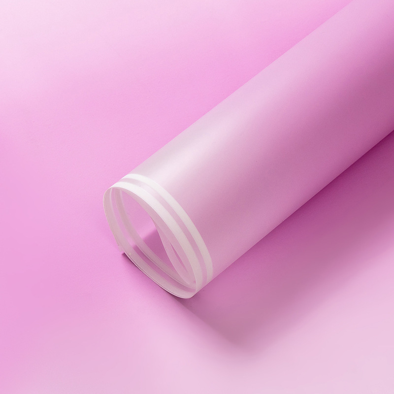 Papel de Envolver Rosa Estilo Coreano Plástico BOPP Impermeable para Ramo de Flores