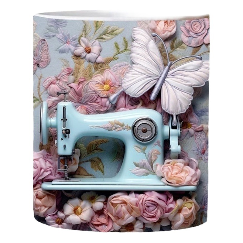 Gran capacidad de diseño del espacio creativo multiusos Taza de cerámica 3D Estantería Taza taza de agua