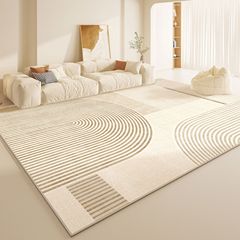 客間じゅうたんクリーム風シンプルなマット寝室無料ベッドサイドじゅうたん高級家庭用ソファー茶何台滑り止め毛布