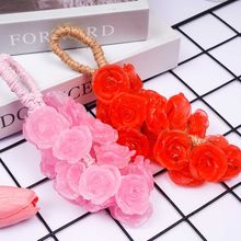 创意手工水晶玫瑰花香熏皂洗手仿真大块肥皂香水精油皂伴手礼盒