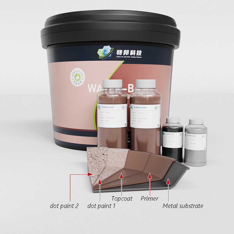 褐色水性特氟龙涂料耐高温更强耐磨不粘涂料易清洁防腐蚀粗糙表面