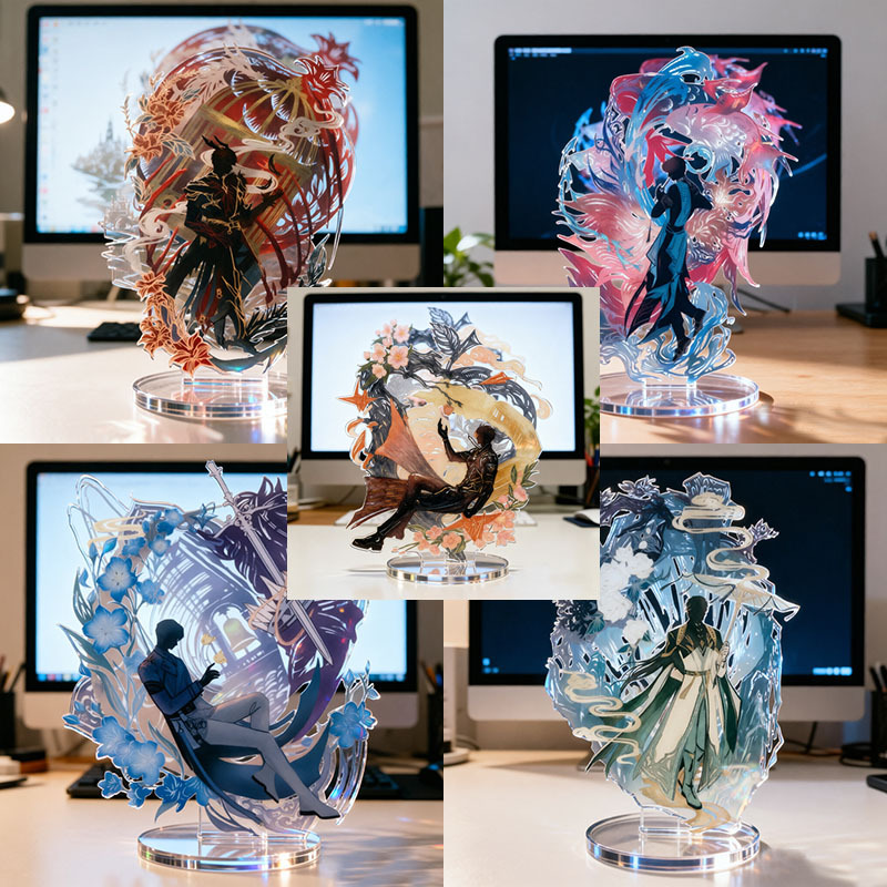 5.0 Annual Edition 2nd Anniversary Celebration National Intangible Cultural Heritage Paper-Cutting Co-branded Merchandise Custom-Made Acrylic Standee