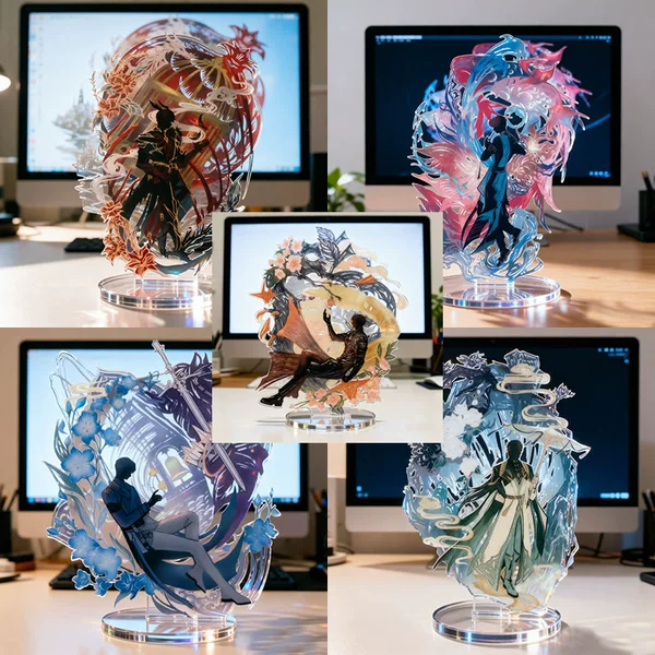 5.0 Annual Edition 2nd Anniversary Celebration National Intangible Cultural Heritage Paper-Cutting Co-branded Merchandise Custom-Made Acrylic Standee