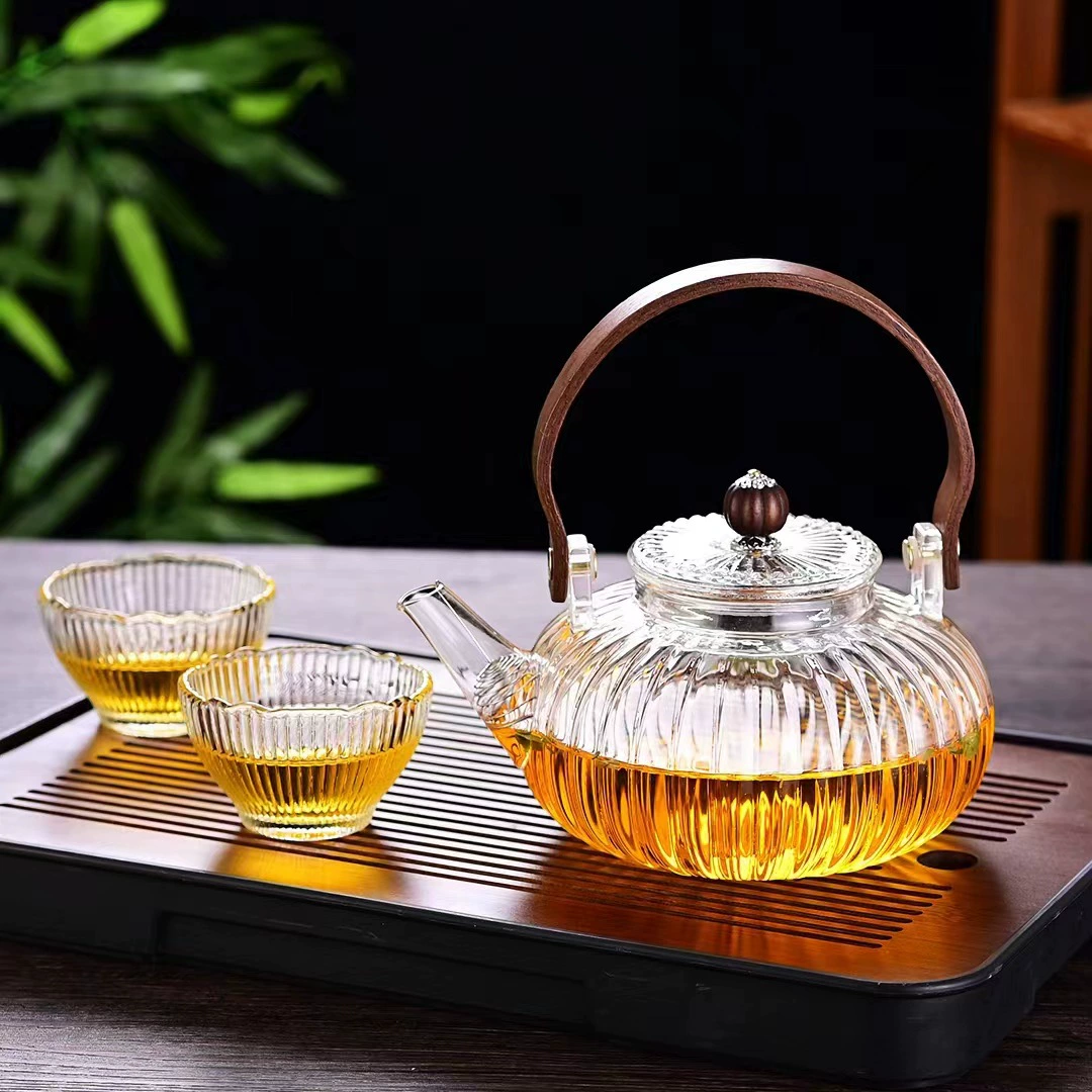 Glass teapot, cigarette holder for home use, tea set