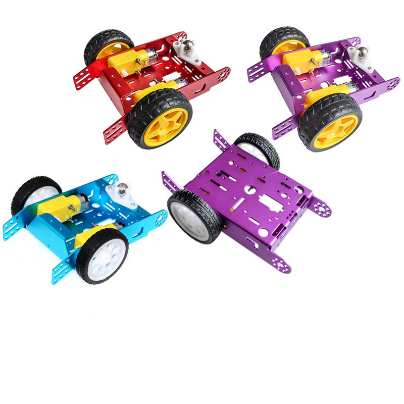 铝合金小车 机器人小车 智能小车底盘合金底盘 2轮小车DIY新款A30