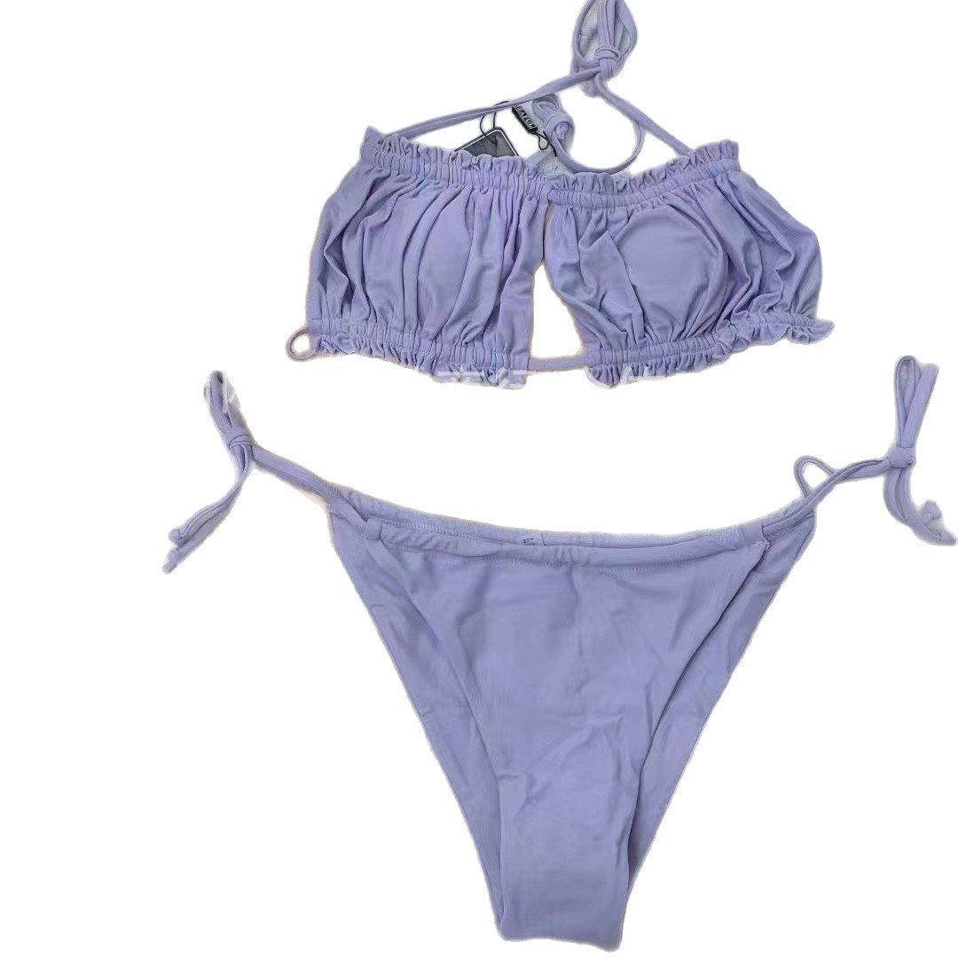 Marca europea y americana transfronteriza trajes de baño sexy tipo split bikini trajes de baño misceláneos trajes de baño de tres puntos