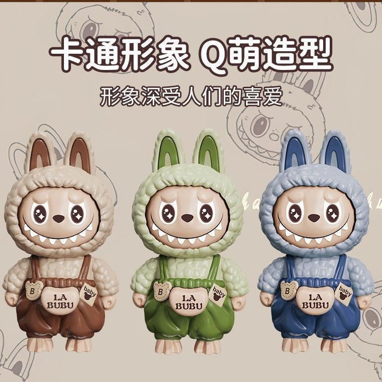 新製品ラブブ顔が変わる人形キーホルダートレンディな漫画かわいい立体ペンダント装飾品おもちゃ|undefined