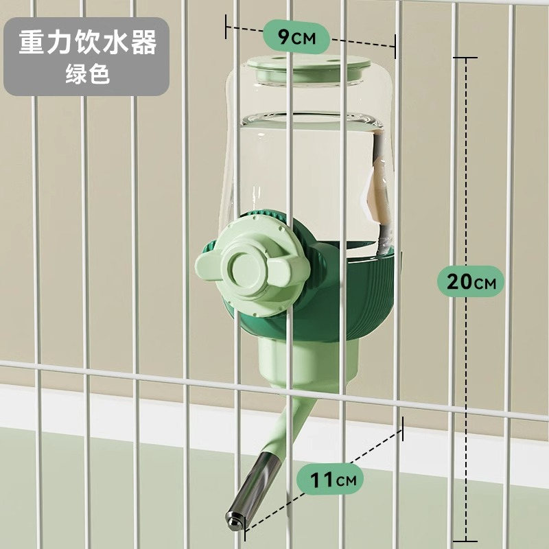 Colgante automático jaula perro fuente de beber colgando jaula gato fuente de beber Alimentador automático traje de suministros para mascotas