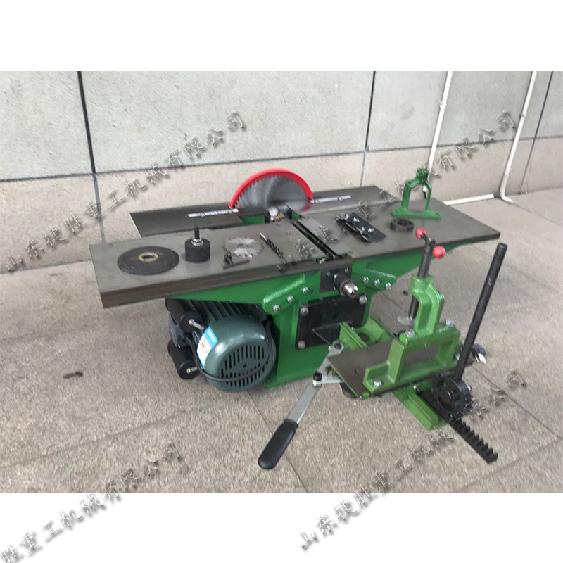 家用小型木工刨床300型多功能木工小台刨木板锯切下料平刨机床