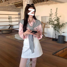 减龄穿搭一整套2025慵懒风多巴胺钓系约会裙连衣裙子女夏季两件驰