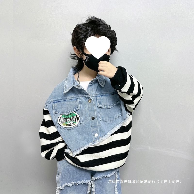 Spring children's denim set for boys