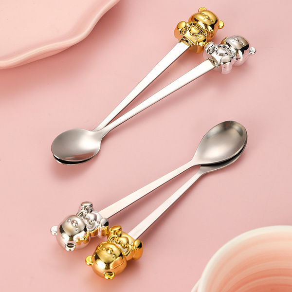 Creative cartoon spoon stainless steel