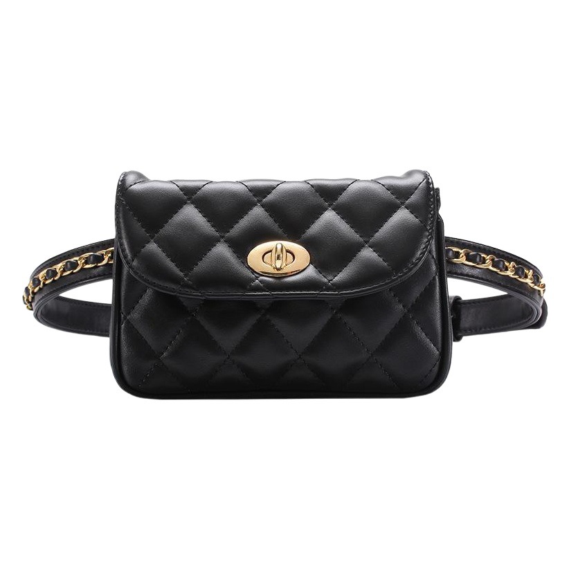 2024 New Spring and Summer Jewelry Shopping Guide Waist Bag Korean Style Women's Small Sachet Fashion Mini Chain Shoulder Waist Bag