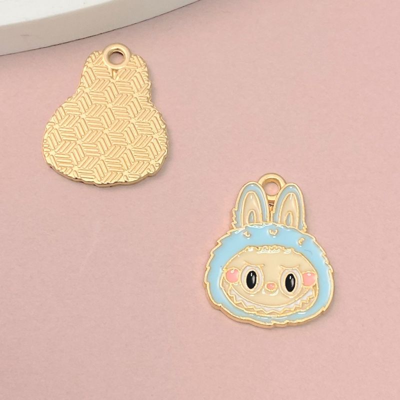 漫画ラブブ合金ペンダントアニメ合金オイルドリップジュエリーアクセサリー DIY イヤリングブレスレットキーホルダーペンダント|undefined