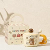 Orange bear (cute style) cup + lid + spoon + gift box