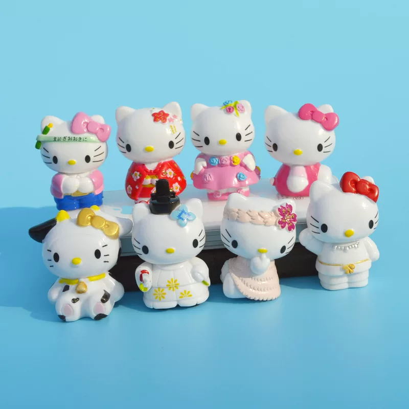 Hello kitty, минифигура, карикатурная кукла, аксессуар