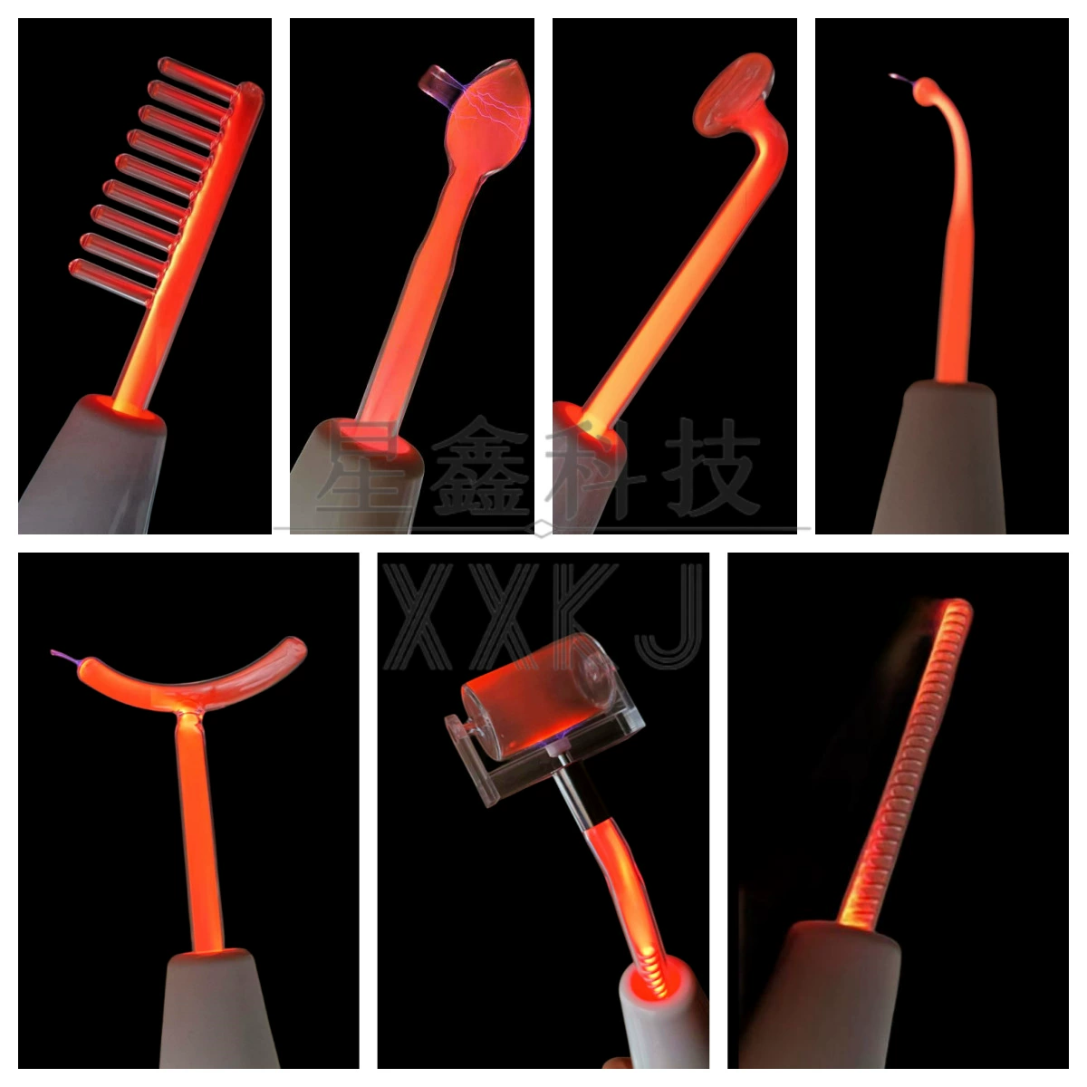 Салон красоты Озон прыщи Высокочастотная электротерапевтическая палочка семь в одном лицо красный свет высокочастотная портативная электротерапевтическая палочка