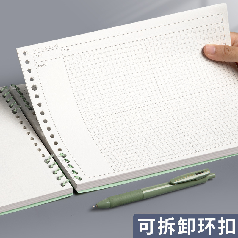 思维导图笔记本活页可拆卸本子B5康奈尔笔记本子大学生考研记事本|undefined