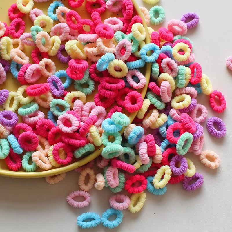 Anillo de cabello de color caramelo para niños no daña banda de goma de cabello 2026 nueva niña atada cabello de cabello de cabello de niña