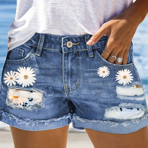 European and American Wish women's street fashion summer denim shorts, sexy hot pants for women, trendy.