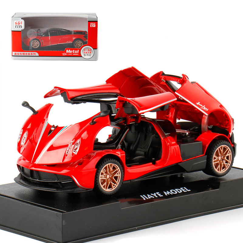 1:32 Pagani Alloy Supercar With鸥翼 Doors, Sound and Light, Pull-Back Children's Toy, Realistic Car Model 1:32 Pagani Alloy Supercar With鸥翼 Doors, Sound and Light, Pull-Back Children's Toy, Realistic Car Model