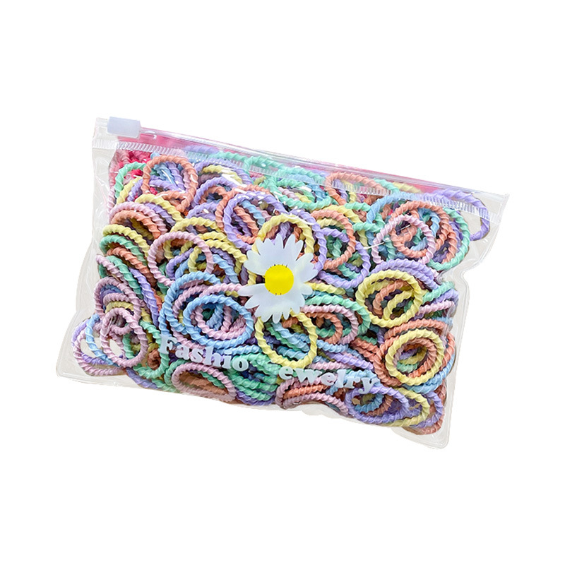 Niños bebés correa de goma no lesionar cabello pequeño atado de dedo de pelo anillo de cabello de alta elasticidad cabello de niña coreano