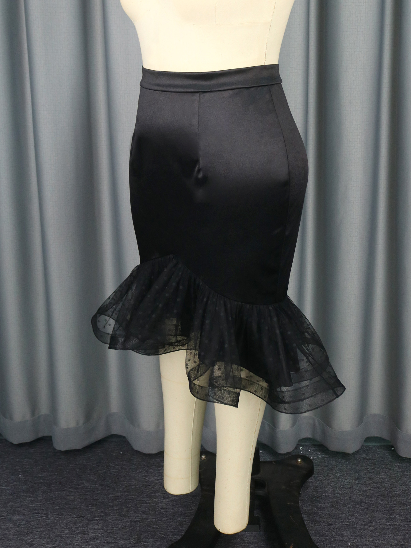 Women's Skirt Solid Colour Elegant Skirt For Party Gathering_voghion.com