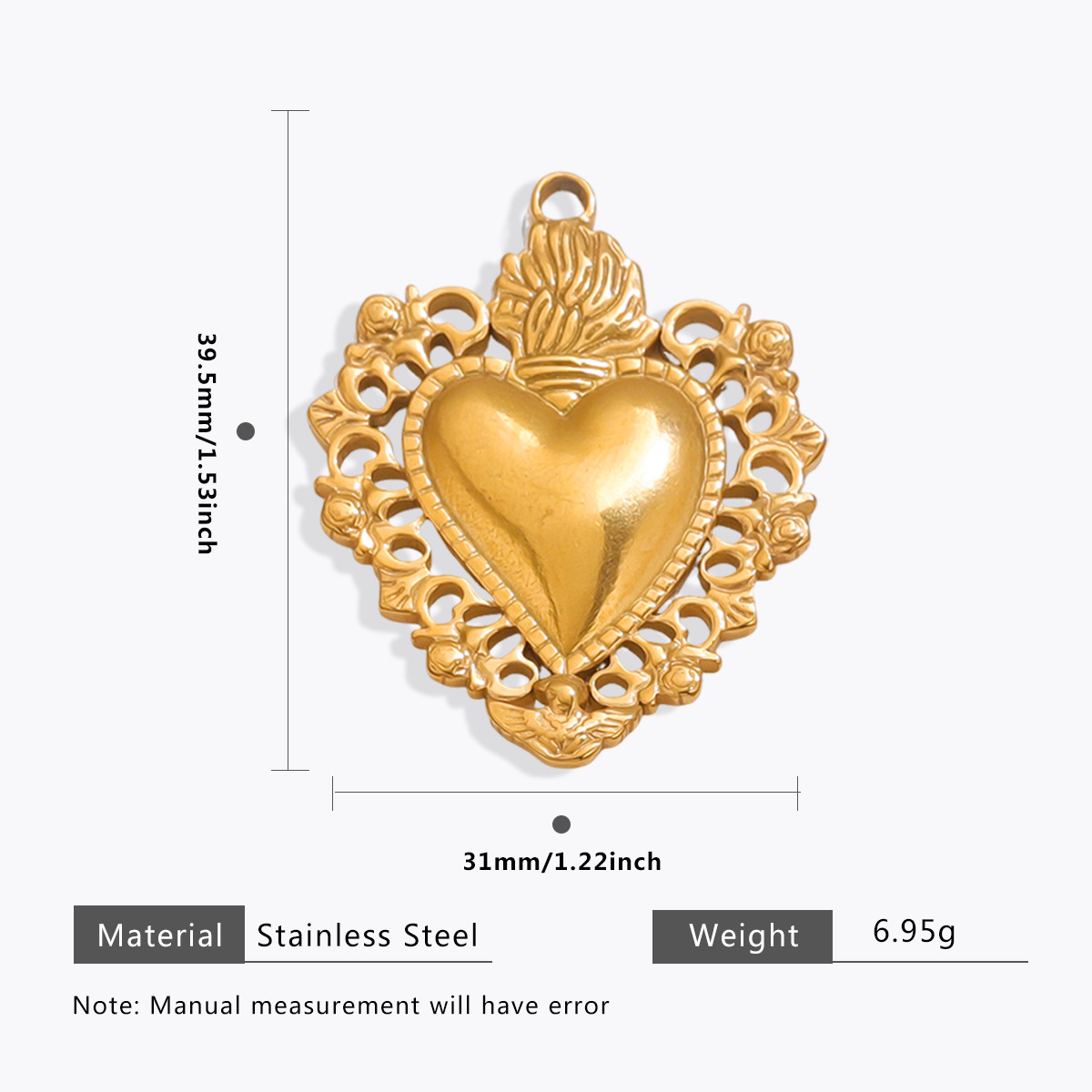 9g Weight Pendant Jewelry Making Type 18*22.5mm, 21*22mm, 9 * 11mm Jewelry Making Size 18K Gold Plated Plating Material Glass Inlay Material DIY Jewelry Accessories Classification 5 PCS/Package Quantity 304 Stainless Steel Material Sun, Moon, Heart Shape, Eye Pattern All Seasons Season Enamel, Inlay Design IG Style Style 5 PCS/Package 18*22.5mm 21*22mm 9 * 11mm 304 Stainless Steel Glass 18K Gold Plated Sun Moon Heart Shape Pendant DIY Jewelry Accessories 23