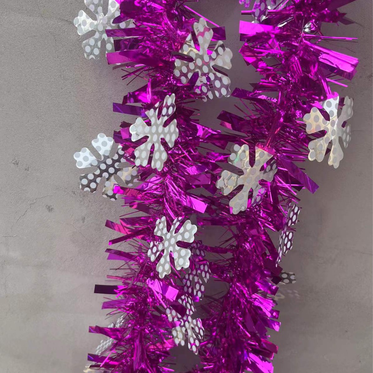 Navidad rayas de colores encriptación de lana engrosada rayas de colores decoración de vacaciones burbuja seda copo de nieve Navidad lana rayas