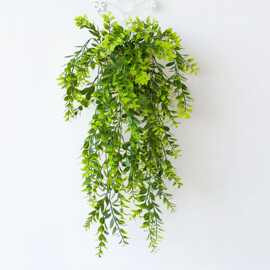 仿真花藤绿植挂壁花5叉壁挂过江龙塑料干花家居装饰工厂直供
