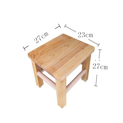Fábrica directa taburetes cuadrados de madera sólida, taburetes caseros pequeños para adultos, taburetes bajos para niños, taburetes de cambio de zapatos, taburetes cuadrados de madera, taburetes de comedor image 17