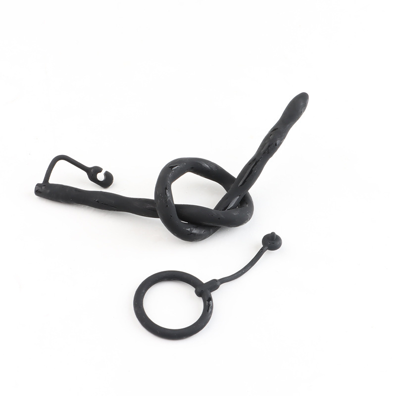 Extra-Long Hollow Silicone Urethral Sound, Ribbed Horse-Eye Rod, 35 cm — detail image 15