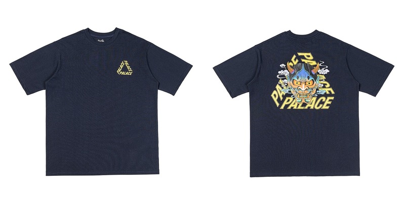 欧米の潮牌palace三角形双紗プリント高品質男女カジュアル半袖tシャツ|undefined
