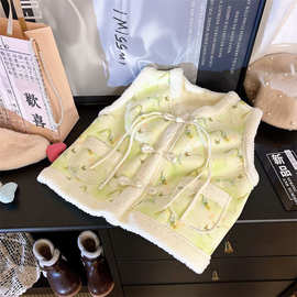 儿童宝宝马甲外穿背心女童冬季秋冬国风保暖百搭加厚中式加绒马甲