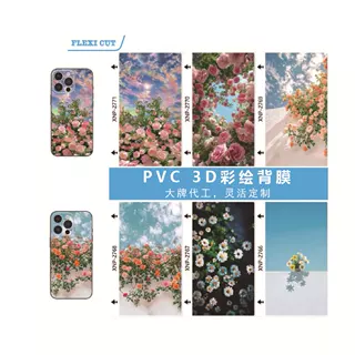 加工定制PVC卡通人物彩绘背膜切割机专用3D浮雕彩色背膜工厂直销