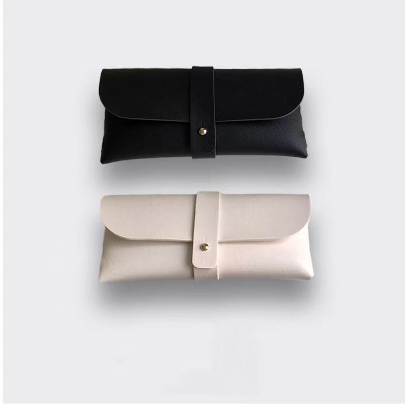 South Korea Soft Leather Glasses Case Ins Girl's Portable Sunlight Mirror Bag Storage Bag Anti-Pressure Simple Vintage Glasses Bag South Korea Soft Leather Glasses Case Ins Girl's Portable Sunlight Mirror Bag Storage Bag Anti-Pressure Simple Vintage Glasses Bag