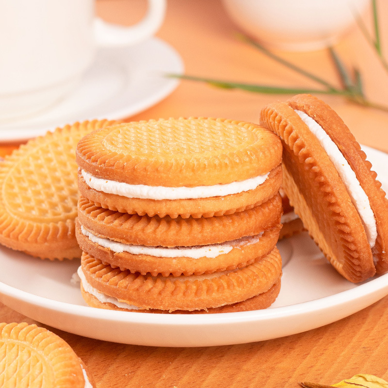 ビスケットサンドイッチビスケット昔ながらの卸売独立したクリームミルクチョコレート味全箱インターネットセレブスナック朝食|undefined