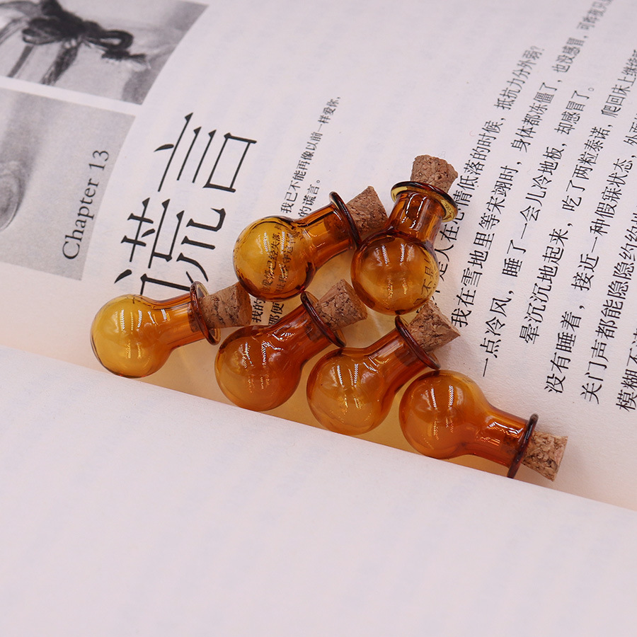 5g Weight Ornaments Jewelry Making Type 2.5-3CM Jewelry Making Size Drift bottle Classification 1 Piece Quantity Wooden plug, Glass Material Geometric Pattern Simple Style Style 1 Piece 2.5-3CM Wooden Plug Glass Geometric Drift Bottle 24