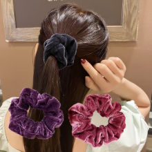 绒毛发圈大肠圈加粗高弹力头绳成人丸子头发饰扎头发盘发绒布