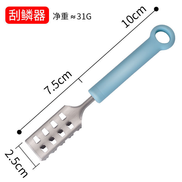 304 acero inoxidable comercial para raspar escamas de pescado cepillo casero para matar peces excavar muñales