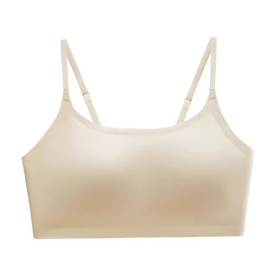 Beautiful Back Underwear Women's Small Chest Gather-Up Summer Vest-Type U-Shaped Non-Traceless Backless Bra Outer Wearing Strapless Wrapping Thin
