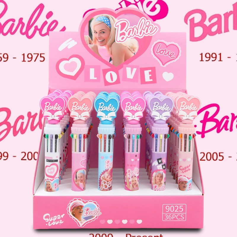 Coreano de dibujos animados lindo mascota colección multi-color pluma linda chica diez colores bolígrafo estudiante diario pluma de color