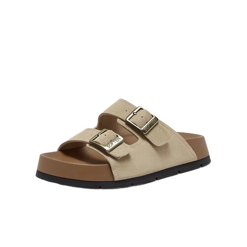 Platform sandals with platform soles for women's summer outer wear ins trend 2026 new style retro skirt height-increasing Birken sandals