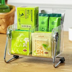 茶包分格收納盒 透明咖啡包置物架化妝刷眉筆筒手機殼雜物盒
