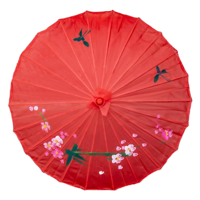 Classical Craft Umbrella Silk Cloth Outdoor Ceiling Decorative Oil Paper Umbrella Catwalk Dance Props COS Chinese Style Cheongsam Umbrella